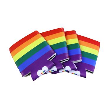 Can Coolers Rainbow Flag for 33cl Cans front view