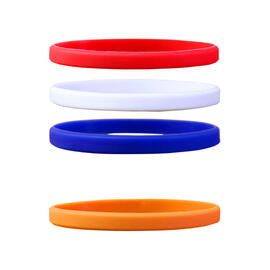 Narrow Silicone Bracelets Mix Netherlands front view