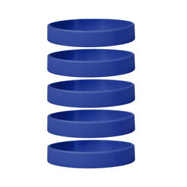Silicone Bracelets Blue - for Adults front view