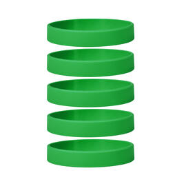 Silicone Bracelets Green - for Adults front view