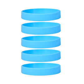 Silicone Bracelets Light Blue - for Adults front view