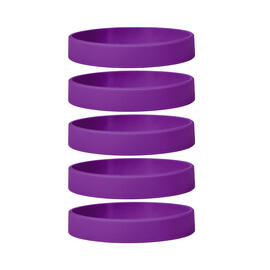 Silicone Bracelets Purple - for Adults front view