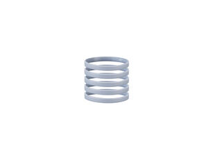 Narrow Silicone Bracelets Silver Colour - for Children front