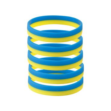 Silicone Bracelets Flag Ukraine - for Adults front