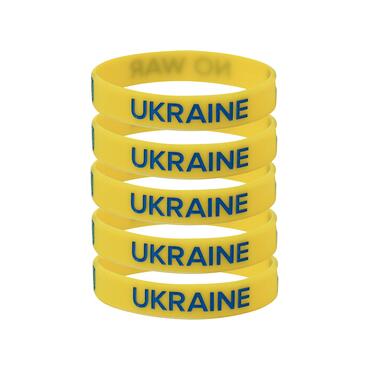 Silicone Bracelets “Ukraine No War” - for Adults front
