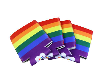 Can Coolers Rainbow Flag for 33cl Cans front view