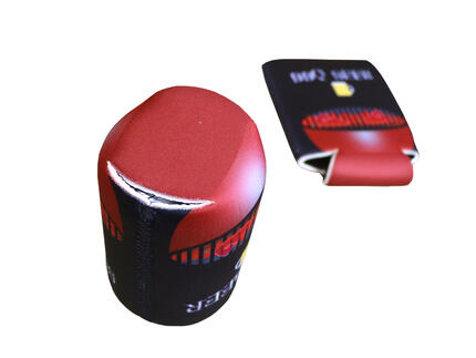 Can cooler BBQ Beer bottom view