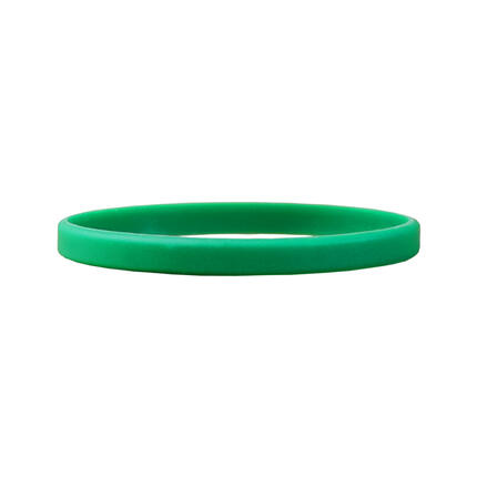 Narrow Silicone Bracelets Green detailed view