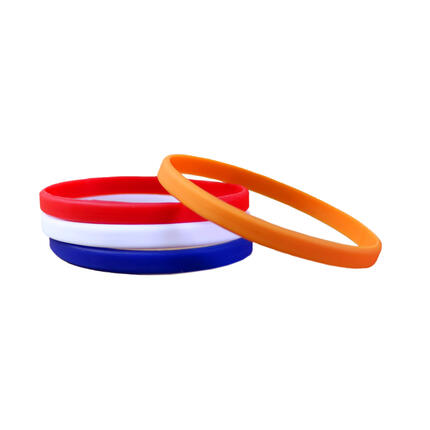 Narrow Silicone Bracelets Mix Netherlands stacked view