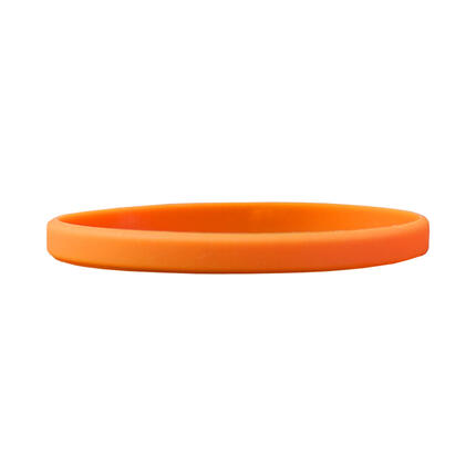Narrow Silicone Bracelets Orange detailed view