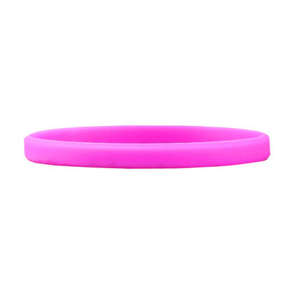 Narrow Silicone Bracelets Pink detailed view