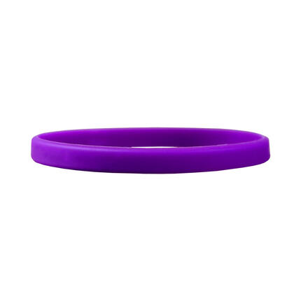 Narrow Silicone Bracelets Purple detailed view