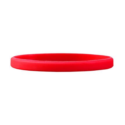 Narrow Silicone Bracelets Red detailed view
