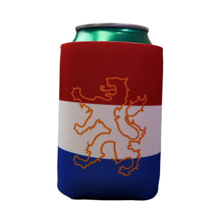 Can Coolers Dutch Flag for 33cl Cans in use