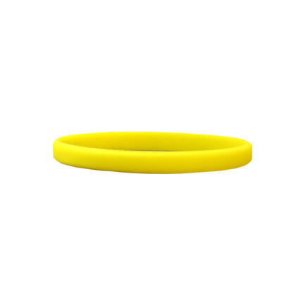 Narrow Silicone Bracelets Yellow - for Children detail