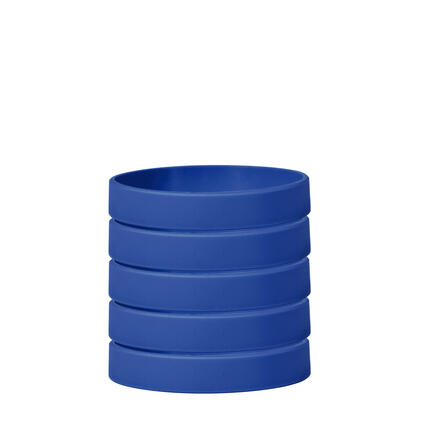 Silicone Bracelets Blue - for Adults stacked