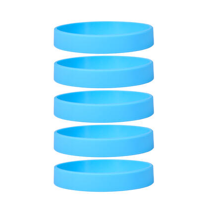 Silicone Bracelets Light Blue - for Adults front view