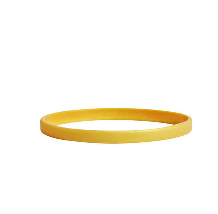 Narrow Silicone Bracelets Gold Colour detailed view