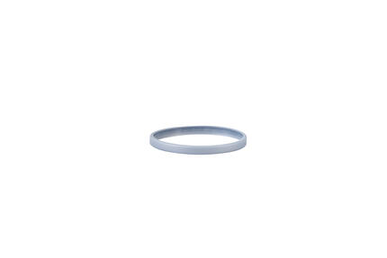 Narrow Silicone Bracelets Silver Colour detailed view