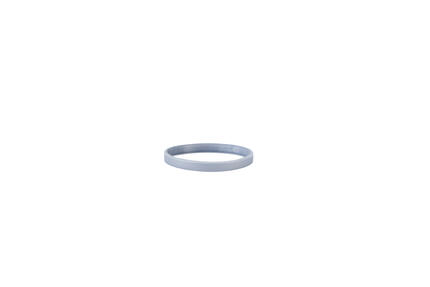 Narrow Silicone Bracelets Silver Colour - for Children detail