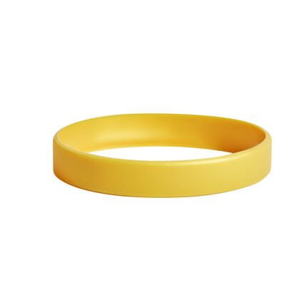 Silicone Bracelets Gold Colour - for Adults detail view