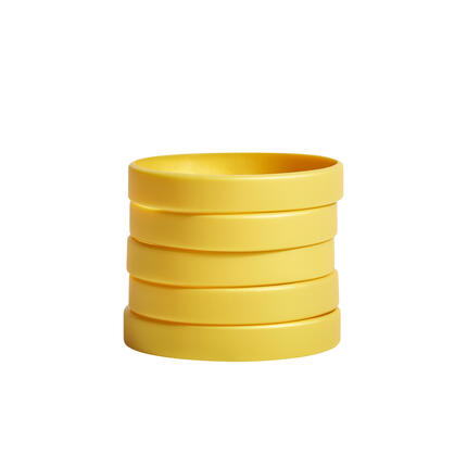 Silicone Bracelets Gold Colour - for Adults stacked