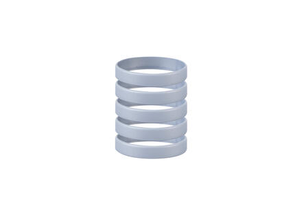 Silicone Bracelets Silver Colour - for Adults front view