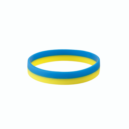 Silicone Bracelets Flag Ukraine - for Adults detail