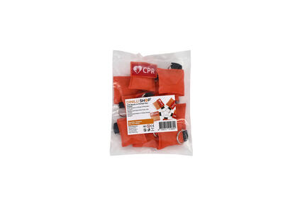 CPR Masks in Orange Keychains package