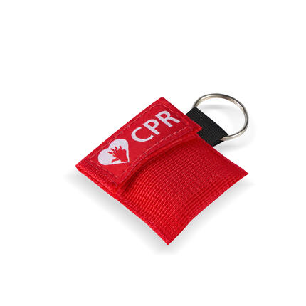 CPR Masks in Red Keychains detailed view