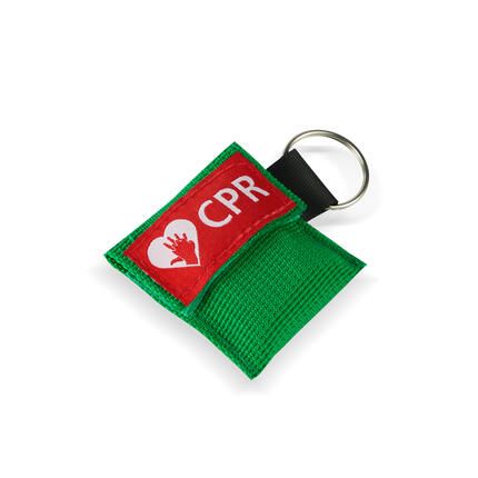 CPR Masks in Green Keychains detailed view