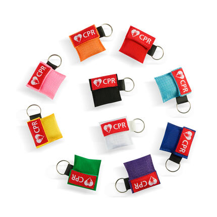 CPR Masks in Keychains Mix 10 Colours detailed view