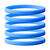 Narrow Silicone Bracelets Light Blue front view