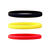 Narrow Silicone Bracelets Mix Belgium front view