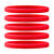 Narrow Silicone Bracelets Red front view