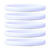 Narrow Silicone Bracelets White front view