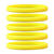 Narrow Silicone Bracelets Yellow front view