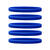 Narrow Silicone Bracelets Blue - for Children front