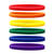 Narrow Silicone Bracelets Mix Rainbow - for Children front
