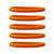 Narrow Silicone Bracelets Orange - for Children front