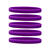 Narrow Silicone Bracelets Purple - for Children front