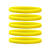 Narrow Silicone Bracelets Yellow - for Children front