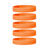 Silicone Bracelets Orange - for Adults front view