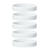 Silicone Bracelets White - for Adults front view