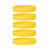 Silicone Bracelets Yellow - for Adults front view
