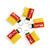 CPR Masks in Yellow Keychains front view