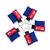 CPR Masks in Blue Keychains front view