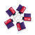 CPR Masks in Purple Keychains front view