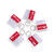 CPR Masks in White Keychains front view