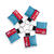 CPR Masks in Light Blue Keychains front view